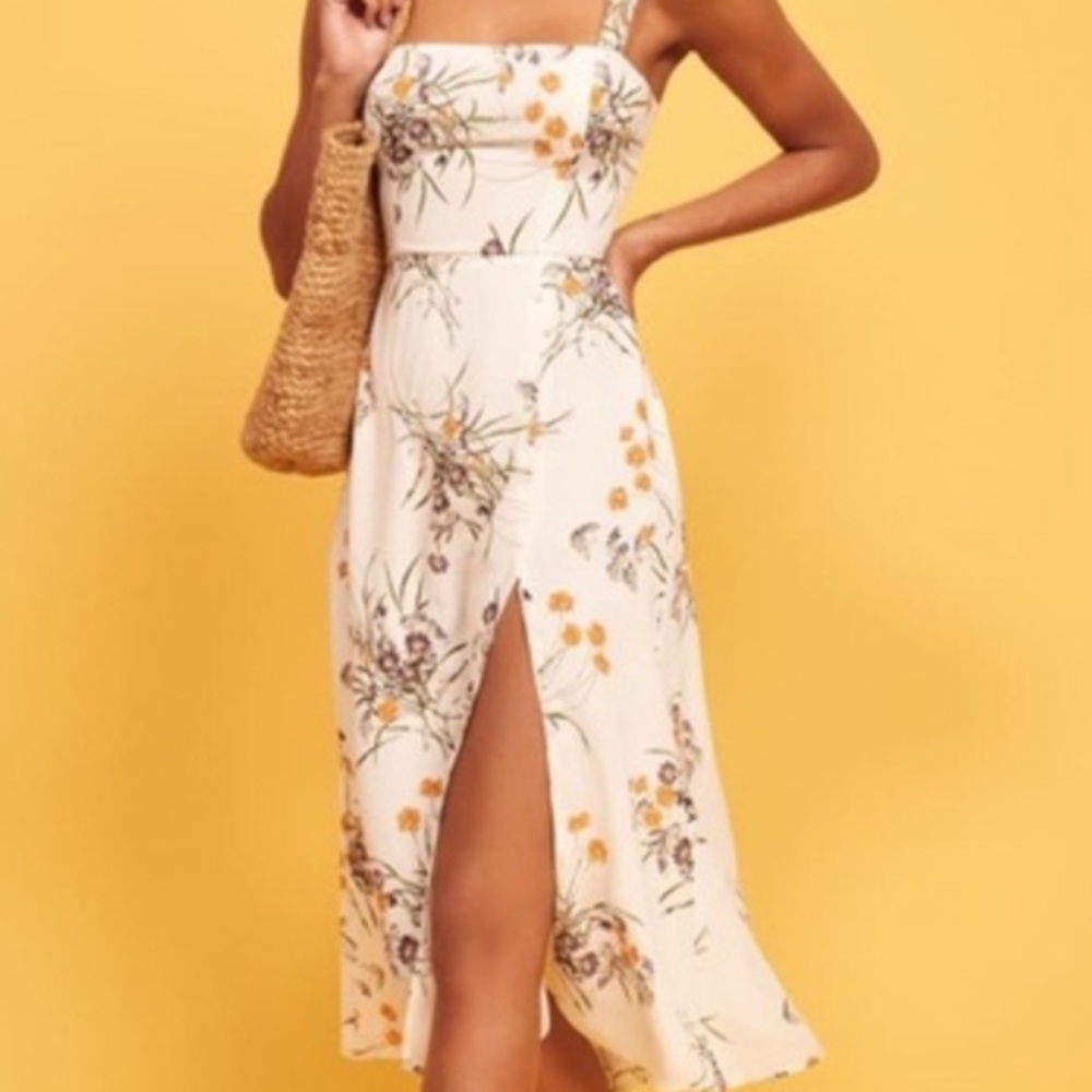 Reformation Nectarine Midi in Princess